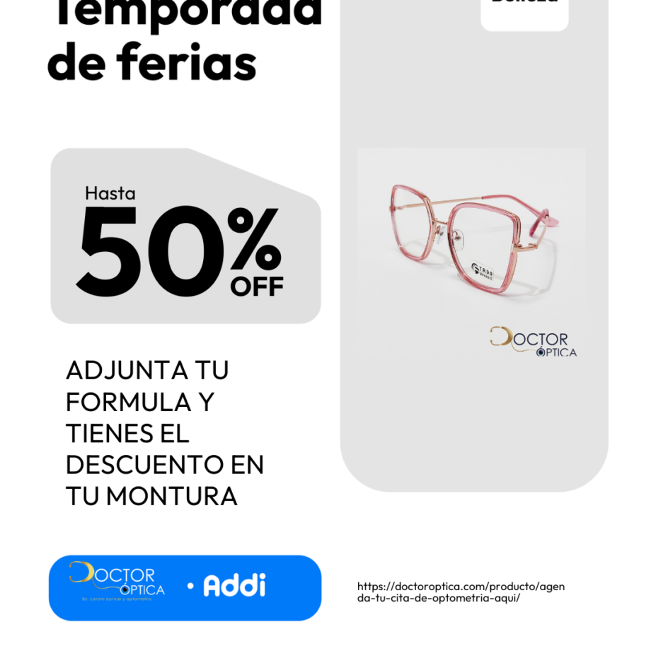 ADJUNTA TU FORMULA Y TIENES EL DESCUENTO EN TU MONTURA